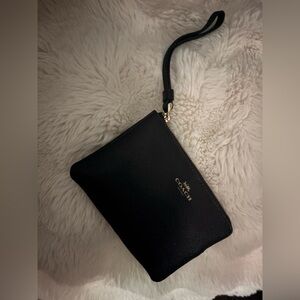 Coach Midnight Black Wristlet